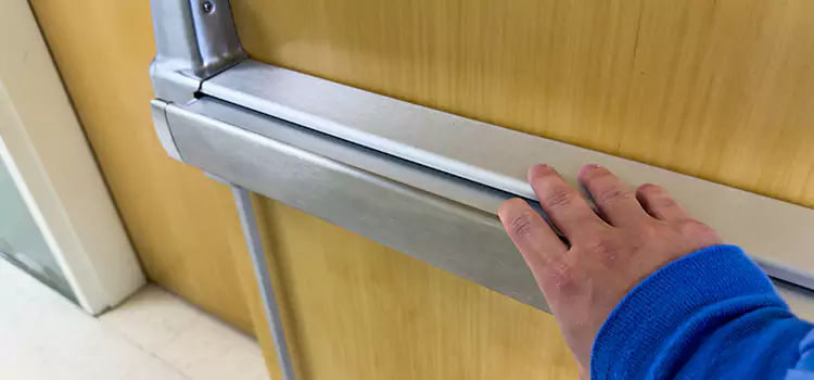 Installing a Push Bar on a Door Virginia Beach